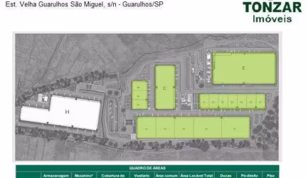Galpão / Depósito / Armazém para alugar em Jardim Guarulhos de 111090.00m²