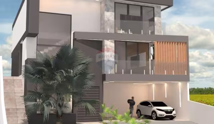 Casa de Condomínio para venda em Residencial Real Park de 340.00m² com 4 Quartos e 4 Suites
