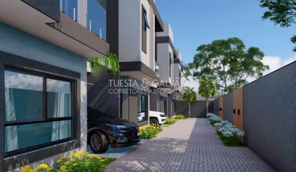 Casa de Condomínio para venda em Boqueirão de 105.00m² com 3 Quartos, 1 Suite e 2 Garagens