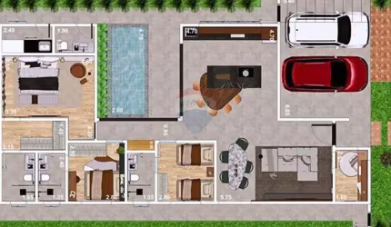 Casa de Condomínio para venda em Portal Da Mata de 162.00m² com 3 Quartos, 3 Suites e 4 Garagens