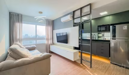 Apto mobiliado 2 dorm. 1 vaga no Jdm Lindóia