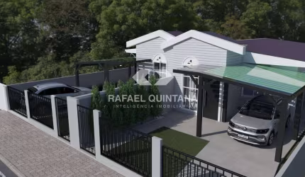 Casa à Venda, 3 Quartos sendo 1 Suíte, Geminada, 1 Vaga, 80m² Privativos, Biguaçu - SC