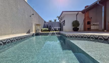 Casa Térrea, 4 Dormitórios c suíte, Piscina, Escritório, Bairro City Ribeirão