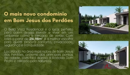 Casa com 3 dormitórios à venda, no Bella Vista Residencial em Bom Jesus dos Perdões/SP - CA5714