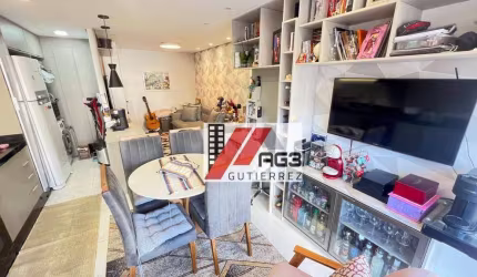 Apartamento de 2 dormitórios, lazer na cobertura e uma vaga de garagem no Jardim São Paulo