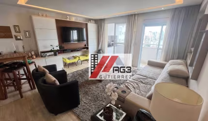 Apartamento mobiliado em andar alto e vista livre com 2 suítes, 2 vagas, varanda gourmet e lazer sensacional na Vila Romana