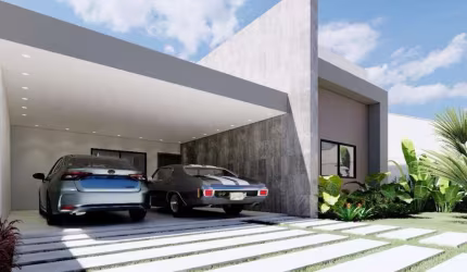 Casa térrea em construção 3 quartos 1 suite 2 vagas de garagem no São Braz - Curitiba/PR