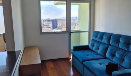 Aclimação ótimo apto mobiliado com varanda 01d 01 vaga
