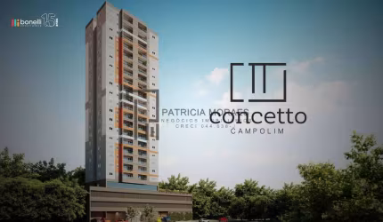 Moderno e feito para você: Apartamentos de 144,29, 2 dormit. Campolim
