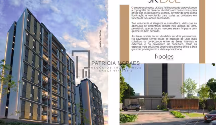 JK DUE: Apartamento de 74,54 m², 3 dormit. 1 suíte, no Alto da Boa Vista!