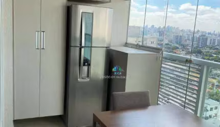 Apartamento com 1 dormitório para alugar, 33 m² por R$ 4.350,00/mês - Brooklin - São Paulo/SP