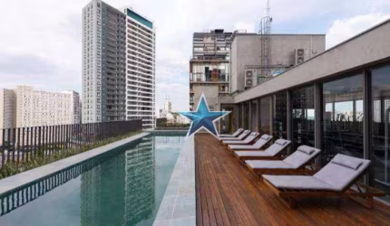Studio com 1 dormitório para alugar, 37 m² por R$ 5.477/mês - Sumarezinho - São Paulo/SP