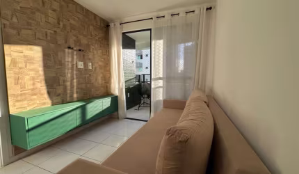 Quarto e Sala Mobiliado Disponível para locação na Jatiúca - 46m²