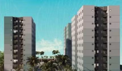 Apartamento novo, 48 m², 2 quartos, sacada, sala em 2 ambientes, cozinha, área de serviço, infra-estrutura para ar-condicionado, 2 elevadores.