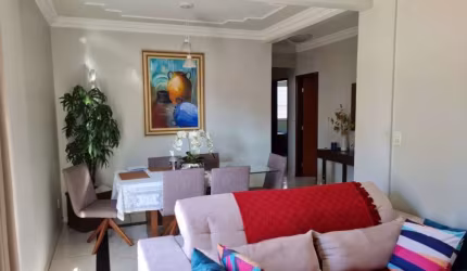Apto 3/4 (1suíte), sala em 2 ambientes, área de serviço separada da cozinha, 2 vagas de garagem.