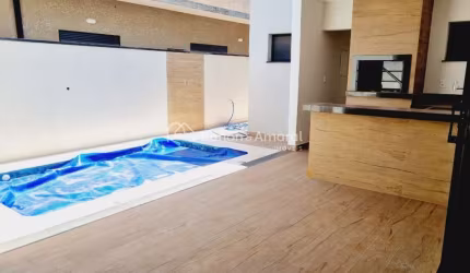 Casa com 3 suítes e piscina no Condomínio Royal Garden, de 3 quartos à venda, Parque Brasil 500 - Paulínia/SP