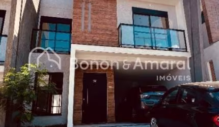Casa em condomínio em Valinhos, 144m2, com 3 suítes, sala ampla, lavabo e 3 vagas