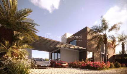 Casa Térrea em condomínio com 3 suítes, sala dois ambientes, 5 banheiros e 2 vagas na garagem - Unidade 12