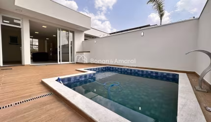 Casa térrea nova com 03 suítes à venda - Condomínio Residencial Royal Garden - Parque Brasil 500 - Paulínia / SP