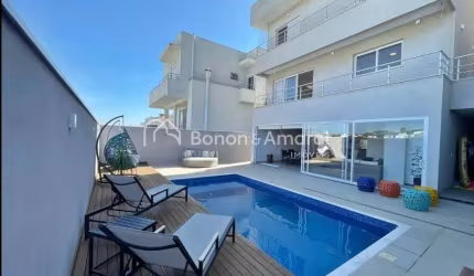 Casa Moderna com 3 Suítes, Espaço Gourmet e Piscina no Portal do Jequitibá - Valinhos