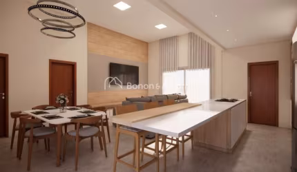 Casa térrea 3 suítes e escritório, à venda, Condomínio Lírios, Paulínia