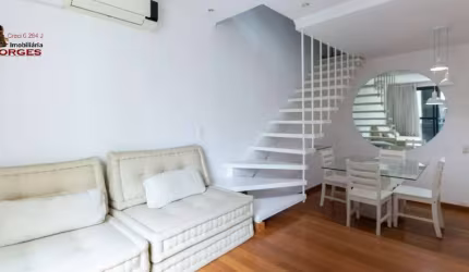 ITAIM, RUA JESUINO ARRUDA, APTO DUPLEX, MOBILIADO E PRONTO, SÓ MUDAR!!