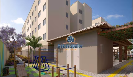 Apartamento com 2 Quartos (1 Suíte Reversível)à venda, 45 m² por R$ 199.990 - Guajiru - Fortaleza/CE