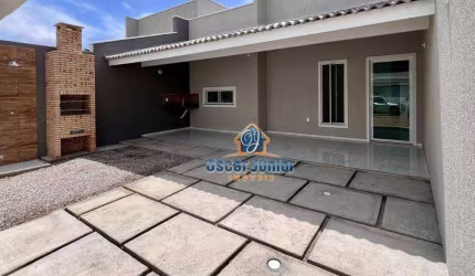 Linda Casa Plana com 3 Suítes (1 Reversível) + Varanda Gourmet, 130 m² por R$ 430.000 - São Bento - Fortaleza/CE