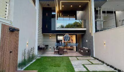 Luxo, Conforto e Qualidade, Lançamento de Casas Duplex com 4 quartos sendo 3 Suítes, Deck com Churrasqueira - R$629.900,00 - Guaribas, Eusebio /CE