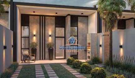 Casa Nova 3 Quartos, 2 vagas de Garagem, à Venda no Melhor do Eusebio, 98 m² por R$ 379.000 - Mangabeira - Eusébio/CE