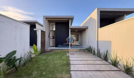 Luxuosa Casa Plana com 3 Quartos (2 Suítes) à venda, 90 m² por R$ 359.900 - Encantada - Eusébio/CE