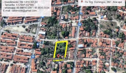 Lote/Terreno para venda 4576 metros quadrados 3 Frentes Aracapé Mondubim