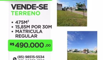 Terreno em condomínio fechado à venda no Centro