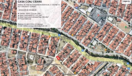 PREDIO/CASAS RESIDENCIAIS E COMERCIAIS 242M² C/ 4 KITNETS  NO CONJUNTO CEARA!!!