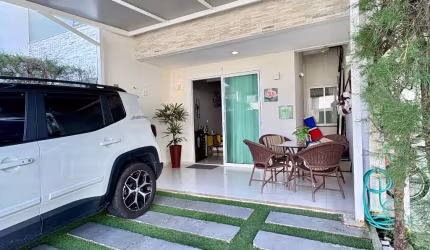 Casa em condomínio fechado com 3 quartos à venda na Rua Bárbara de Sousa Costa, 100, Lagoa Redonda, Fortaleza, 93 m2 por R$ 350.000