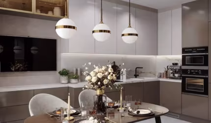 Apartamento de Um dormitório todo mobiliado