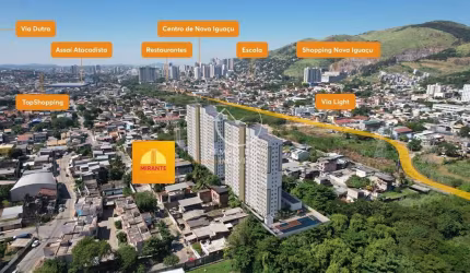 Super apartamento no bairro da Luz, pertinho do shopping nova Iguaçu!
