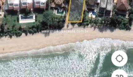 Terreno  á venda frente ao Mar - Praia de Barra do Una - Último terreno beira mar