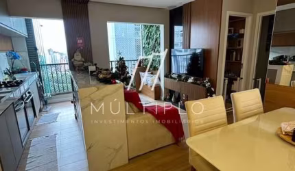 Apartamento climatizado a venda totalmente mobiliado com 2 dorms em Alphaville