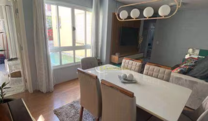 Apartamento com 3 dormitórios à venda, 75 m² por R$ 499.000,00 - Vila Valparaíso - Santo André/SP