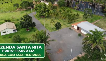 LINDA FAZENDA EM PORTO FRANCO/MA - CASA SEDE COM PISCINA, CURRAIS E GALPÕES NOVOS