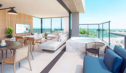 Apartamento de Luxo no Ed. Aquarela, com 3 dormitórios à venda por R$ 3.900.000 - Centro - Guaratuba/PR