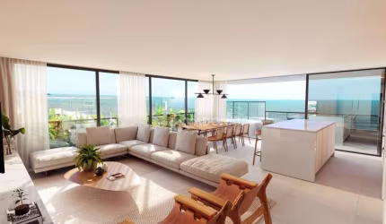 Apartamento Novo no Edifício Aquarela, com Vista para o Mar, 4 Suítes, à venda por R$ 4.200.000 - Centro - Guaratuba/PR