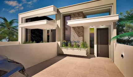 Casa Nova com Piscina, 3 dormitórios à venda, 125 m² por R$ 960.000 - Brejatuba - Guaratuba/PR