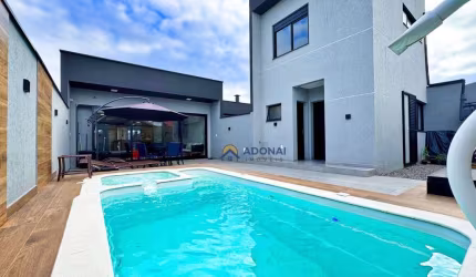 CASA INTELIGENTE, com 4 dormitórios e Piscina, à venda, 189 m² por R$ 1.580.000 - Balneario Eliana - Guaratuba/PR