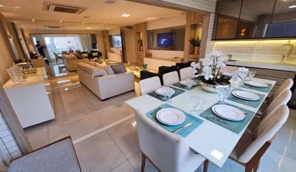 Apartamento a Venda em Lagoa Nova, Vivant com 3 suítes e varanda gourmet