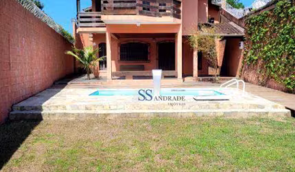 Casa com 4 dormitórios, 215 m² - venda por R$ 900.000,00 ou aluguel por R$ 5.695,80/mês - Massaguaçu - Caraguatatuba/SP