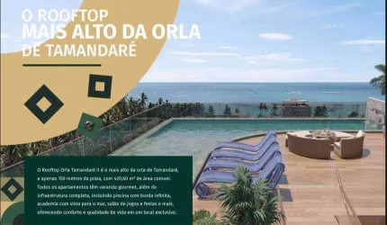 Apartamento à venda no ROOFTOP ORLA TAMANDARÉ 2, PRAIA DE TAMANDARÉ, Tamandaré, PE