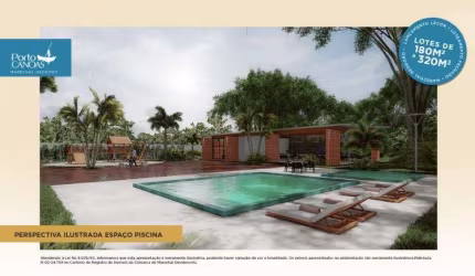 Lote à venda no PORTO CANOAS, BARRO VERMELHO, Marechal Deodoro, AL