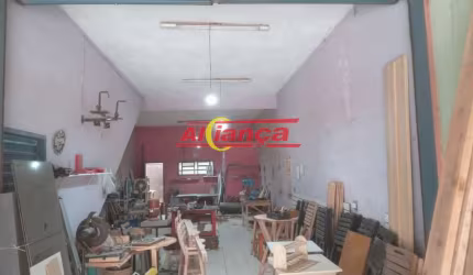 SALÃO COMERCIAL PARA ALUGAR COM 80m² , 02 VAGAS - JARDIM ANSALCA - GUARULHOS/SP POR R$2.500,00